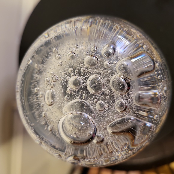 Scandinavian Vintage Bubble Base Vase With Etched Fish and Seaweed - Picture 11 of 12